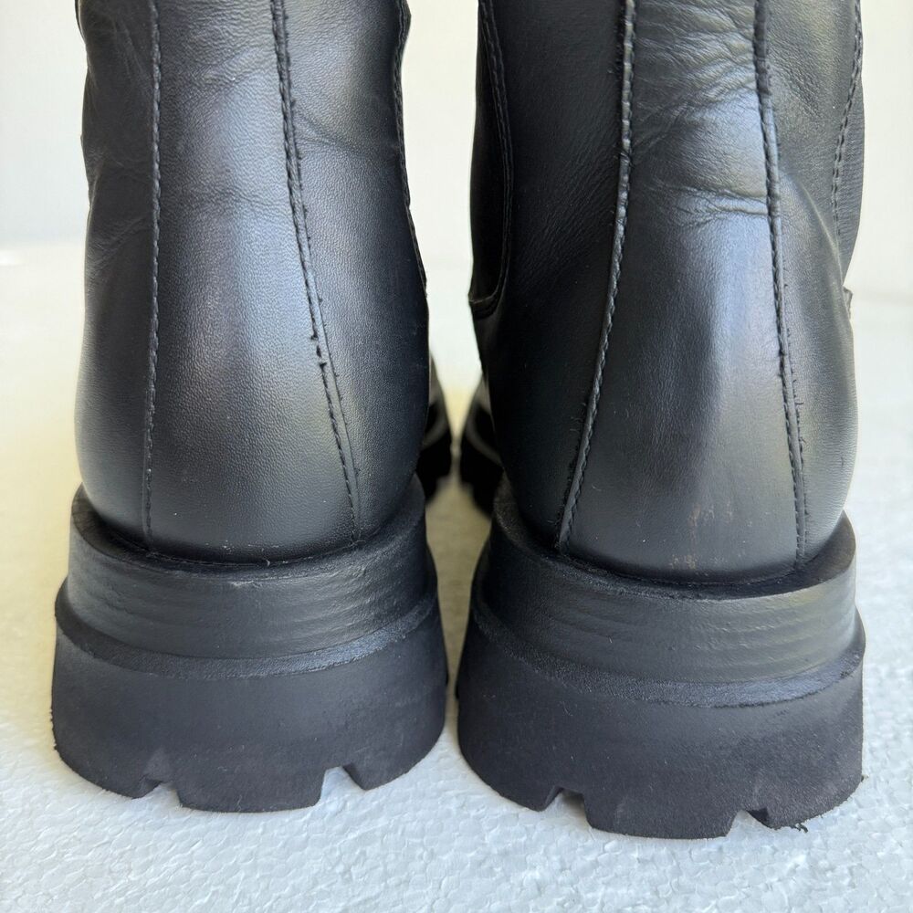 Steve Madden Explorer Women's Leather Pull-On Chelsea Black Boot Size 9.5M - Picture 10 of 11